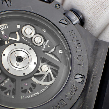 腕時計 ウブロ HUBLOT ビッグバン ウニコ ホワイト イン ブラック 411.CI.2010.LR.JPN16 自動巻き メンズ OH済 デイト 日本限定