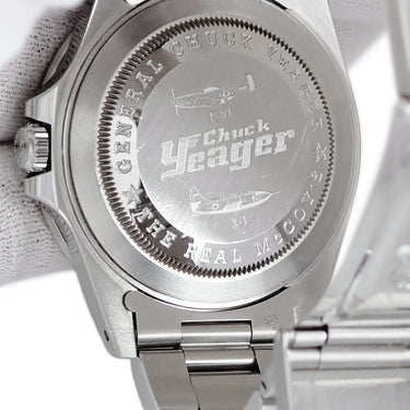 腕時計 ロレックス ROLEX GMTマスター II 16710 U番 自動巻き メンズ U番 チャックイエーガー ダブルネーム リアルマッコイズ 限定