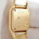 腕時計 カルティエ Cartier パンテール ミニ WF3207Q7 クオーツ レディース K18YG無垢 純正ダイヤ シェル アールデコ 青針