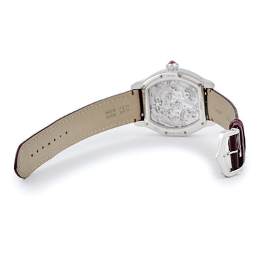 腕時計 カルティエ Cartier プリヴェ トーチュ WHTO0008 手巻き メンズ Pt950無垢 プラチナ モノプッシャー クロノグラフ 限定