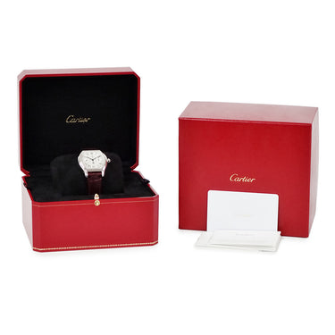 腕時計 カルティエ Cartier プリヴェ トーチュ WHTO0008 手巻き メンズ Pt950無垢 プラチナ モノプッシャー クロノグラフ 限定