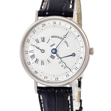 腕時計 ブレゲ BREGUET クラシック レギュレーター パワーリザーブ 3680BB/11/986 自動巻き メンズ K18WG無垢 青針 ポインターデイト