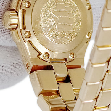 腕時計 ヴァシュロン・コンスタンタン VACHERON CONSTANTIN オーヴァーシーズ 16550/423J-8884 クオーツ レディース K18YG無垢 純正ダイヤ