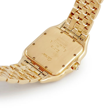 腕時計 カルティエ Cartier パンテール クラシック & フィガロ LM W25014B9 クオーツ メンズ レディース K18YG無垢 ダイヤ デイト