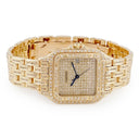 腕時計 カルティエ Cartier パンテール クラシック & フィガロ LM W25014B9 クオーツ メンズ レディース K18YG無垢 ダイヤ デイト