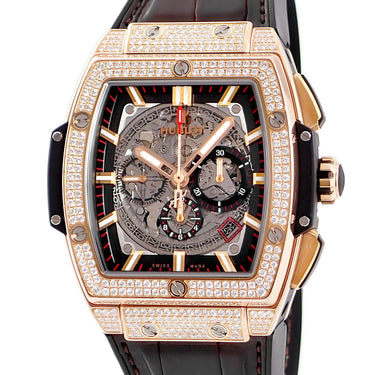 腕時計 ウブロ HUBLOT スピリット オブ ビッグバン キングゴールド 601.OX.0183.LR.1704 自動巻き メンズ OH済 K18KG無垢 純正ダイヤ