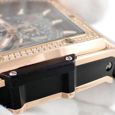腕時計 ウブロ HUBLOT スピリット オブ ビッグバン キングゴールド 601.OX.0183.LR.1704 自動巻き メンズ OH済 K18KG無垢 純正ダイヤ