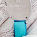 腕時計 ハリーウィンストン Harry Winston エメラルド EMEQHM18WW014 クオーツ レディース K18WG無垢 純正ダイヤ ターコイズカラー シェル