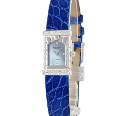 腕時計 ヴァンクリーフアーペル Van Cleef & Arpels ファサード 331936T3 クオーツ レディース K18WG無垢 純正ダイヤ ブラックシェル