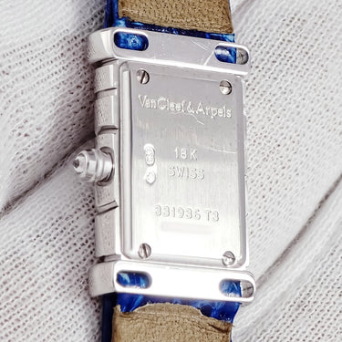 腕時計 ヴァンクリーフアーペル Van Cleef & Arpels ファサード 331936T3 クオーツ レディース K18WG無垢 純正ダイヤ ブラックシェル