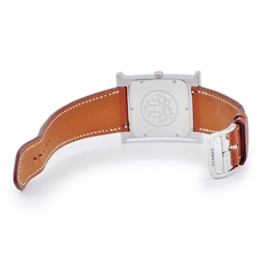 腕時計 エルメス HERMES Hウォッチ TGM HH1.810 036831WW00 クオーツ メンズ ホワイト スクエア H型 アラビア