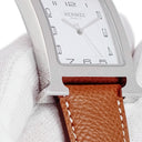 腕時計 エルメス HERMES Hウォッチ TGM HH1.810 036831WW00 クオーツ メンズ ホワイト スクエア H型 アラビア