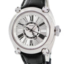腕時計 セイコー SEIKO ガランテ メカニカル GMT SBLM001 8L36-00C0 自動巻き メンズ OH済 シルバー デイト デュアルタイム