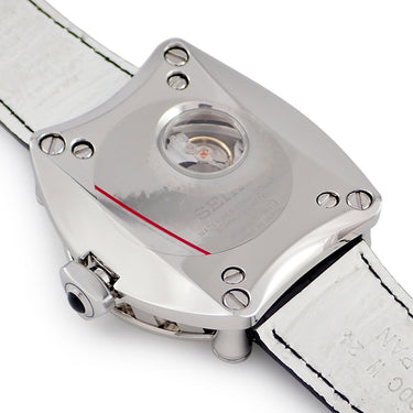 腕時計 セイコー SEIKO ガランテ メカニカル GMT SBLM001 8L36-00C0 自動巻き メンズ OH済 シルバー デイト デュアルタイム