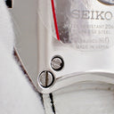 腕時計 セイコー SEIKO ガランテ メカニカル GMT SBLM001 8L36-00C0 自動巻き メンズ OH済 シルバー デイト デュアルタイム