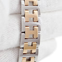 腕時計 エルメス HERMES クリッパー ナクレ CL4.221.212/3824 クオーツ レディース ホワイト シェル アラビア デイト