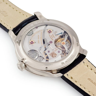 腕時計 H.モーザー H. MOSER & CIE. モナード 343.505-012 手巻き メンズ K18WG無垢 シルバー グレー サンレイ シースルーバック