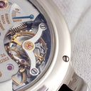腕時計 H.モーザー H. MOSER & CIE. モナード 343.505-012 手巻き メンズ K18WG無垢 シルバー グレー サンレイ シースルーバック