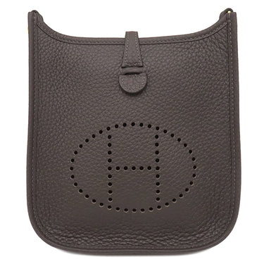 エルメス HERMES エヴリン TPM 16 ロング エベンヌ トリヨンクレマンス ショルダーバッグ ゴールド金具 茶 エブリン 2025年製
