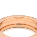 ブルガリ BVLGARI ビーゼロワン ロック B-zero1 1バンド 358252 ブラック×ピンクゴールド K18PG セラミック #67(JP27) リング 指輪 黒 Au750 18K 25.5号