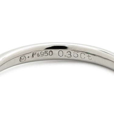 ミキモト MIKIMOTO エメラルド ダイヤモンド グリーン×プラチナシルバー Pt950 エメラルド ダイヤモンド リング 指輪 MIKIMOTO プラチナ Pt950 エメラルドカット スクエア 11号