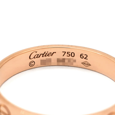 カルティエ Cartier ミニラブリング B4085200 ピンクゴールド K18PG #62(JP22) リング 指輪 スモールモデル LOVE Ring 18K 750PG 21号