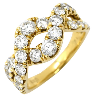 モニッケンダム MONNICKENDAM ダイヤ デザインリング イエローゴールド K18YG ダイヤモンド リング 指輪 18K 750 YG ブリリアントカット パヴェ 12号