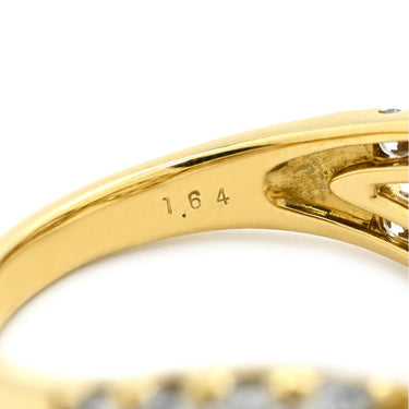 モニッケンダム MONNICKENDAM ダイヤ デザインリング イエローゴールド K18YG ダイヤモンド リング 指輪 18K 750 YG ブリリアントカット パヴェ 12号