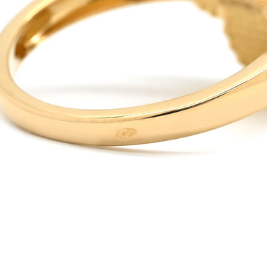 ヴァンクリーフアーペル Van Cleef & Arpels マジック アルハンブラ グレー×イエローゴールド K18YG グレーマザーオブパール #58(JP18) リング 指輪 Au750 18金 17号