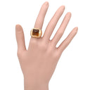 ブルガリ BVLGARI ピラミデ イエロー×イエローゴールド×ホワイトゴールド K18YG K18WG シトリン リング 指輪 750 18金 YG WG シトリン 14号