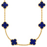 ヴァンクリーフアーペル Van Cleef & Arpels ヴィンテージ アルハンブラ 20モチーフ VCARN8T300 パープル×イエローゴールド K18YG ラピスラズリ ネックレス 紫 18K 750YG