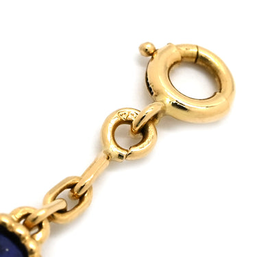 ヴァンクリーフアーペル Van Cleef & Arpels ヴィンテージ アルハンブラ 20モチーフ VCARN8T300 パープル×イエローゴールド K18YG ラピスラズリ ネックレス 紫 18K 750YG