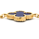ヴァンクリーフアーペル Van Cleef & Arpels ヴィンテージ アルハンブラ 20モチーフ VCARN8T300 パープル×イエローゴールド K18YG ラピスラズリ ネックレス 紫 18K 750YG