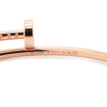 カルティエ Cartier ジュストアンクル SM B6062516 ピンクゴールド K18PG #16 ブレスレット 750PG JUSTE UN CLOU