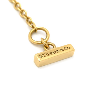 ティファニー Tiffany & Co Tトゥー サークル ダイヤ カーネリアン レッド×イエローゴールド K18YG ダイヤモンド カーネリアン ネックレス T＆Co. Au750 18K 赤 丸型 ラウンド
