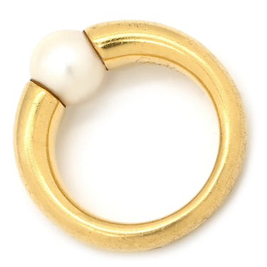 カルティエ Cartier ぺルラ イエローゴールド K18YG パール #54(JP14) リング 指輪 750 18K パール 真珠 11.5号