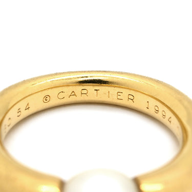 カルティエ Cartier ぺルラ イエローゴールド K18YG パール #54(JP14) リング 指輪 750 18K パール 真珠 11.5号