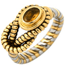 カルティエ Cartier ヘラクレス ノット シトリン イエローゴールド シトリン K18YG ステンレススティール #51(JP11) リング 指輪 18K 750 YG SS コンビ 結び目 11.5号