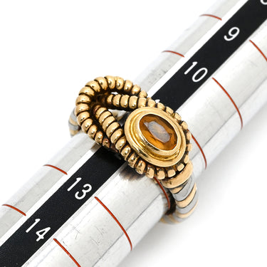 カルティエ Cartier ヘラクレス ノット シトリン イエローゴールド シトリン K18YG ステンレススティール #51(JP11) リング 指輪 18K 750 YG SS コンビ 結び目 11.5号