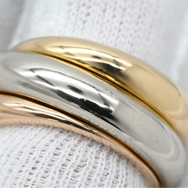 カルティエ Cartier スリーカラーリング ホワイトゴールド×イエローゴールド×ピンクゴールド K18WG K18YG K18PG リング 指輪 3カラー 3ゴールド Au750 18K 11.5号