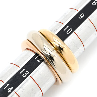 カルティエ Cartier スリーカラーリング ホワイトゴールド×イエローゴールド×ピンクゴールド K18WG K18YG K18PG リング 指輪 3カラー 3ゴールド Au750 18K 11.5号