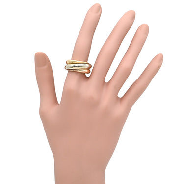 カルティエ Cartier スリーカラーリング ホワイトゴールド×イエローゴールド×ピンクゴールド K18WG K18YG K18PG リング 指輪 3カラー 3ゴールド Au750 18K 11.5号