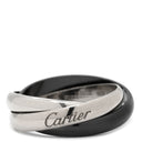 カルティエ Cartier トリニティ クラシック セラミック ブラック×ホワイトゴールド×パラジウムシルバー K18WG セラミック PD950 #60(JP20) リング 指輪 18K WG パラジウム 19号