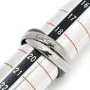 カルティエ Cartier トリニティ クラシック セラミック ブラック×ホワイトゴールド×パラジウムシルバー K18WG セラミック PD950 #60(JP20) リング 指輪 18K WG パラジウム 19号