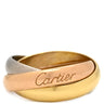 カルティエ Cartier トリニティクラシック ホワイトゴールド×イエローゴールド×ピンクゴールド K18WG K18YG K18PG #48(JP8) リング 指輪 3連 3カラー 3ゴールド18K 750 8号