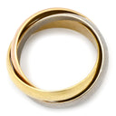 カルティエ Cartier トリニティクラシック ホワイトゴールド×イエローゴールド×ピンクゴールド K18WG K18YG K18PG #48(JP8) リング 指輪 3連 3カラー 3ゴールド18K 750 8号