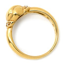 タサキ TASAKI ダイヤ デザインリング イエローゴールド K18YG ダイヤモンド リング 指輪 TASAKI Au750 18K 18金 YG 11号