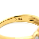 タサキ TASAKI ダイヤ デザインリング イエローゴールド K18YG ダイヤモンド リング 指輪 TASAKI Au750 18K 18金 YG 11号
