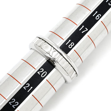 ティファニー Tiffany & Co アトラス ホワイトゴールド K18WG リング 指輪 T&Co. 750 18K WG ローマ数字 19号