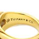 ティファニー Tiffany & Co タンザナイト ライトパープル×イエローゴールド K18YG アメジスト リング 指輪 T&Co. Au750 18K 18金 オーバル カボション 13号